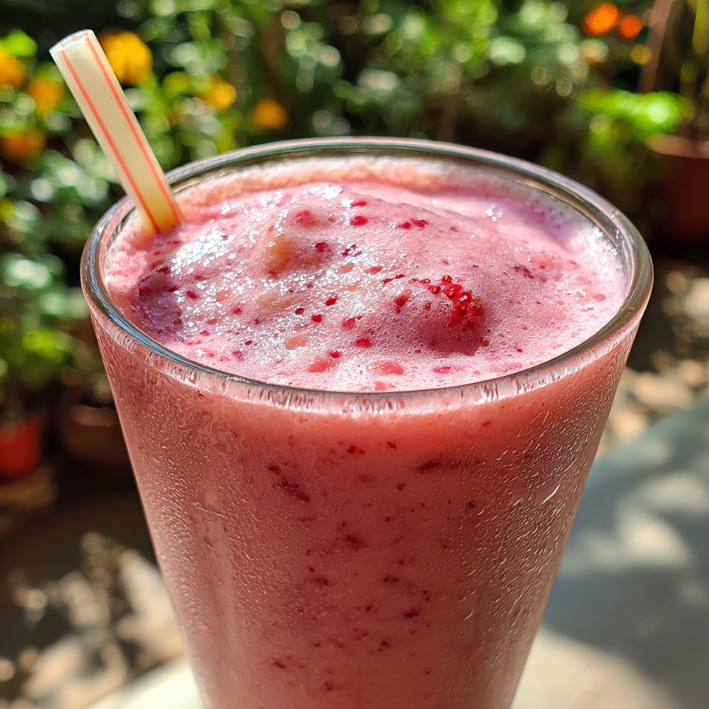 Strawberry Banana Smoothie With Milk