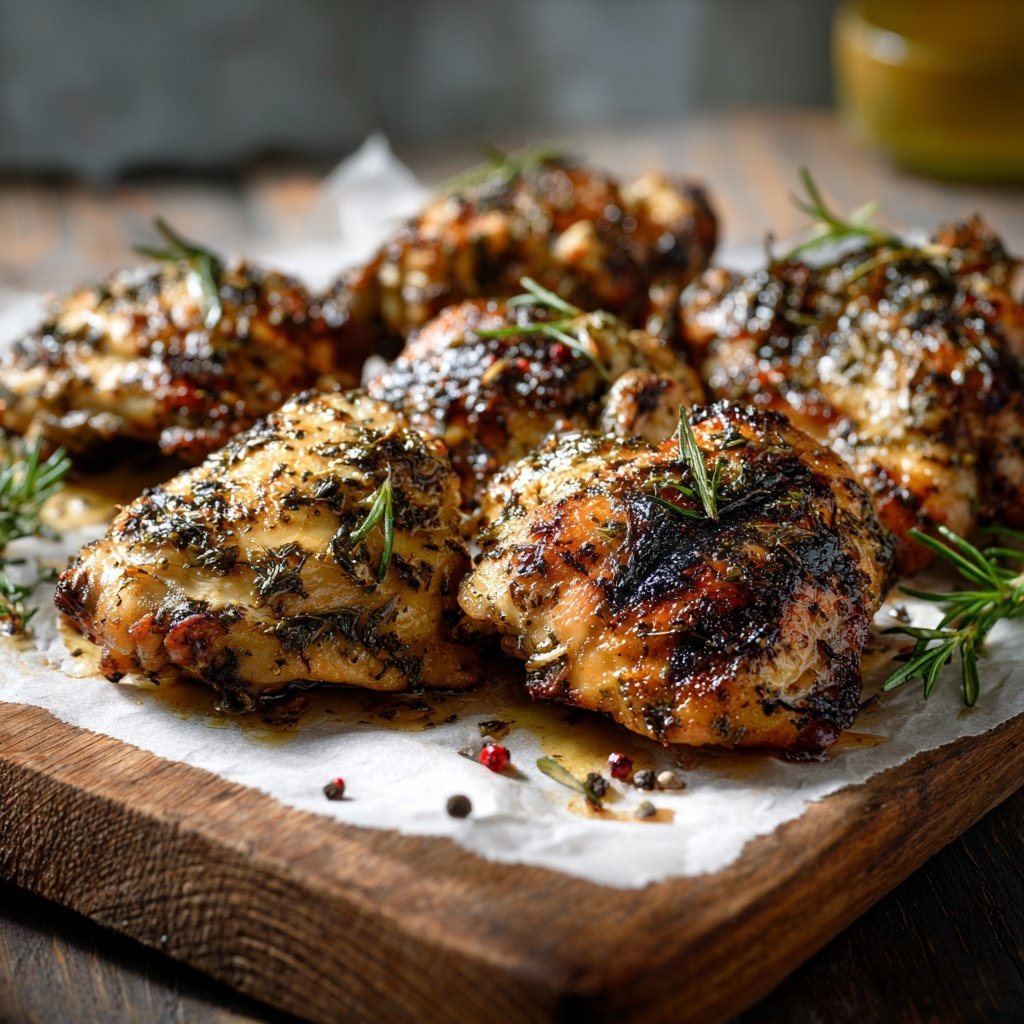Greek Yogurt Marinated Chicken Thighs