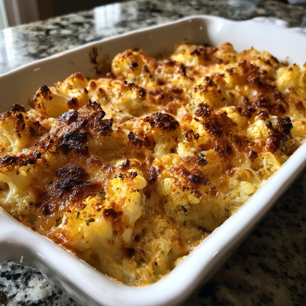 Sunday Roasted Cauliflower Gratin