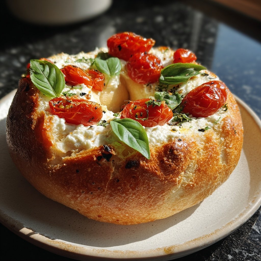 Cottage Cheese Bagel Breakfast