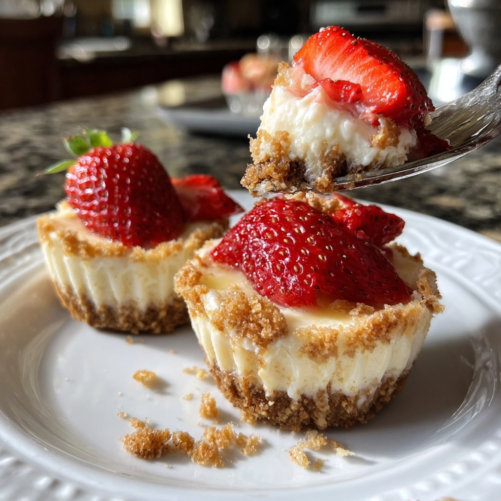 Strawberry Champagne Cheesecake Cups