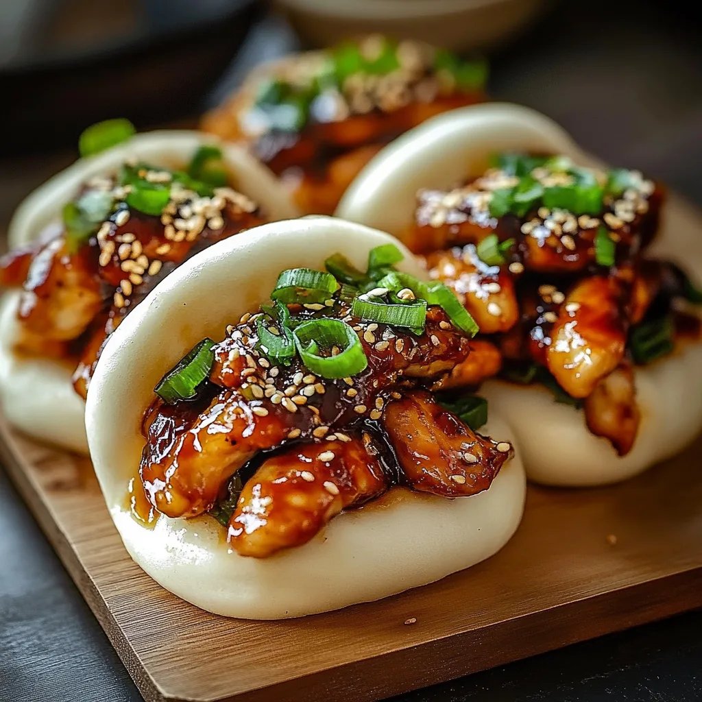 Korean Chicken Bao Buns