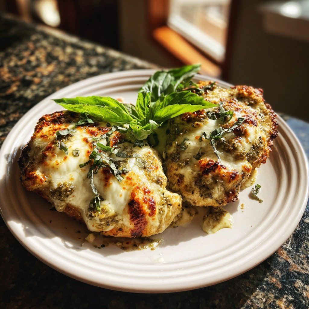 Creamy Pesto Chicken Bake
