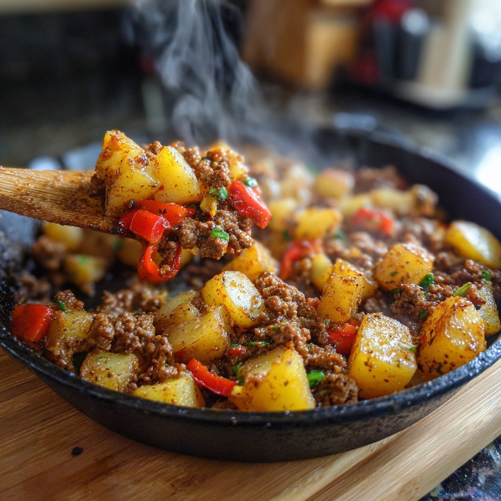 One Pot Ground Beef And Potatoes