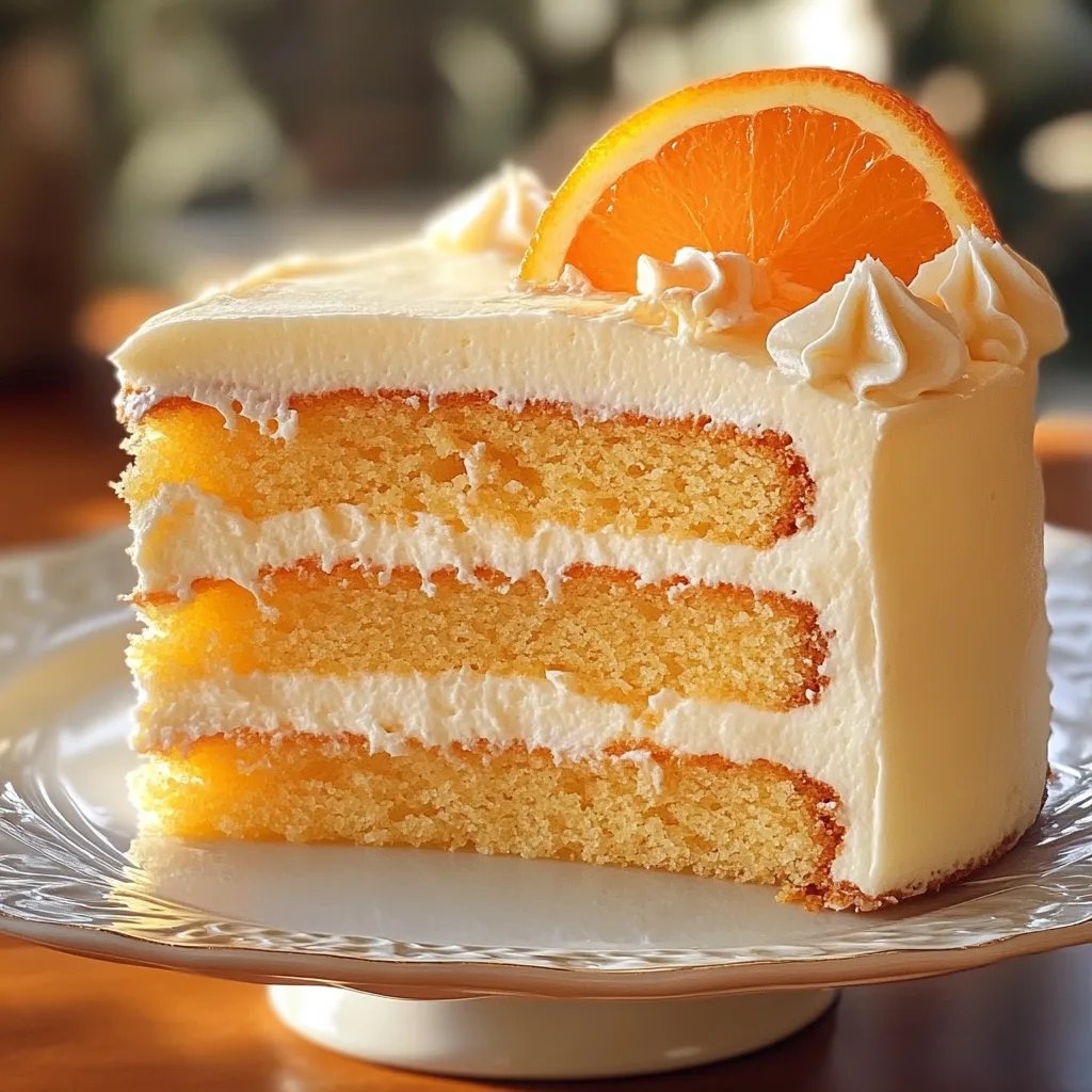 Dreamy Orange Creamsicle Cake