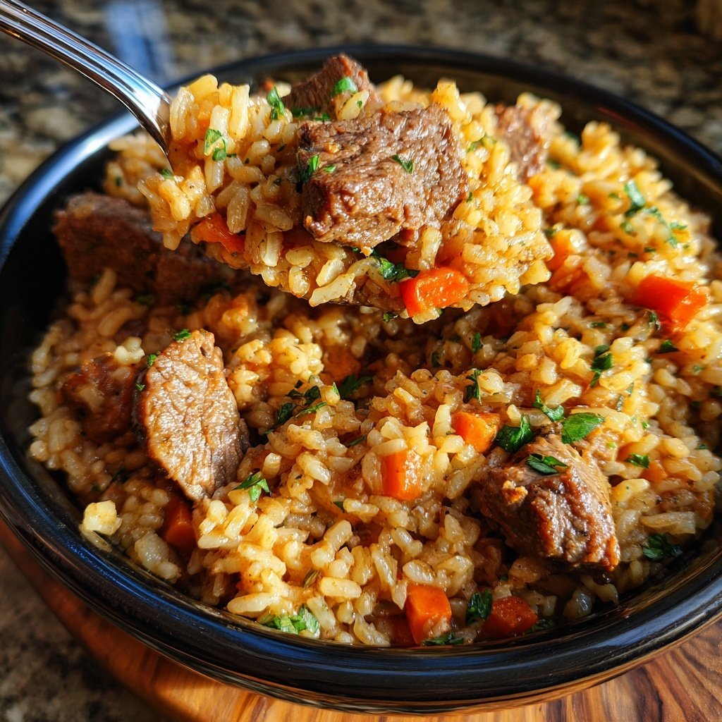 Slow Cooker Beef And Rice
