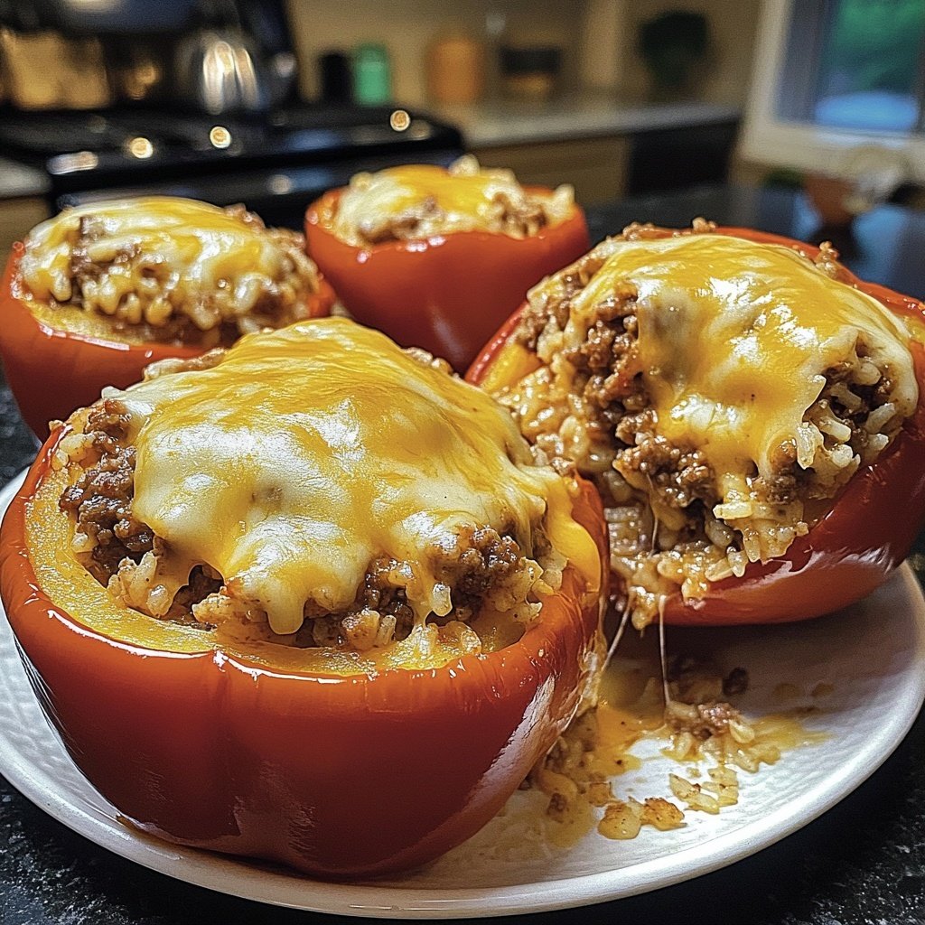 Ground Beef Stuffed Peppers
