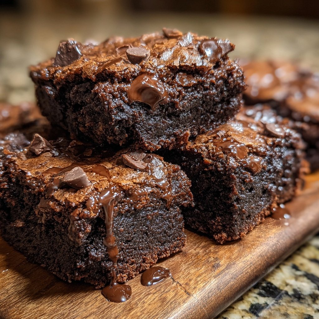 Sourdough Discard Brownies Fudgy Style