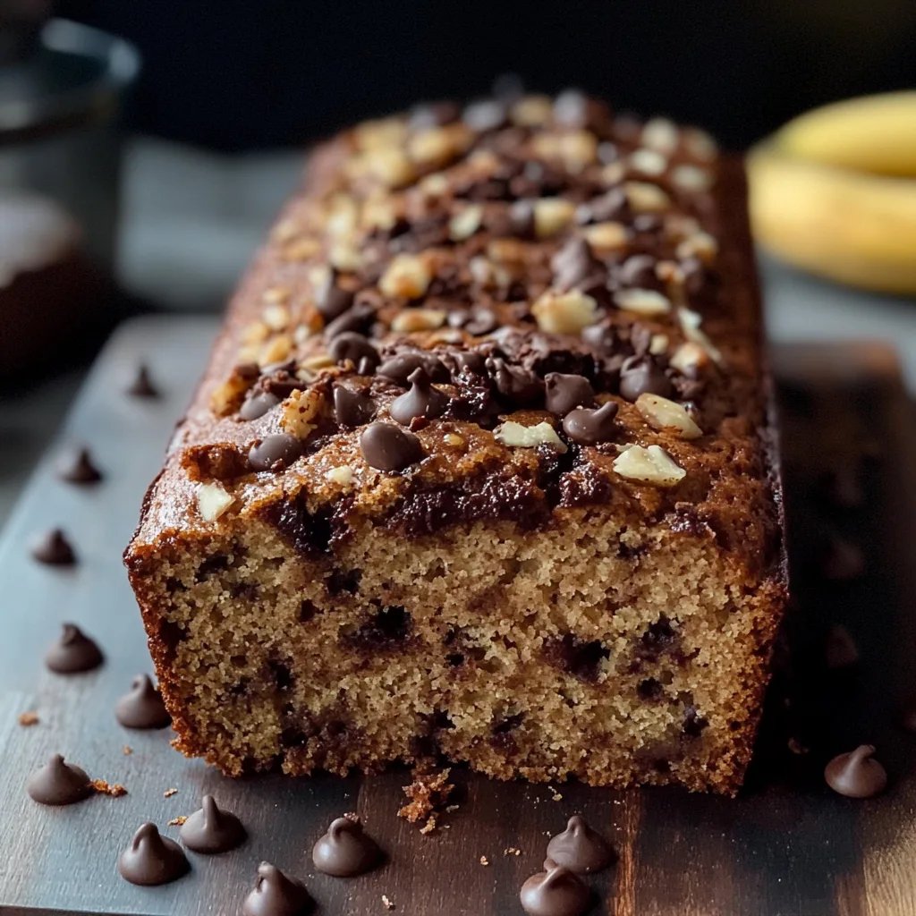 Easy Chocolate Chip Banana Bread