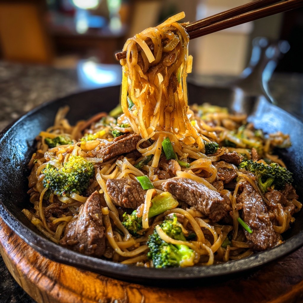 Beef And Broccoli Rice Noodles