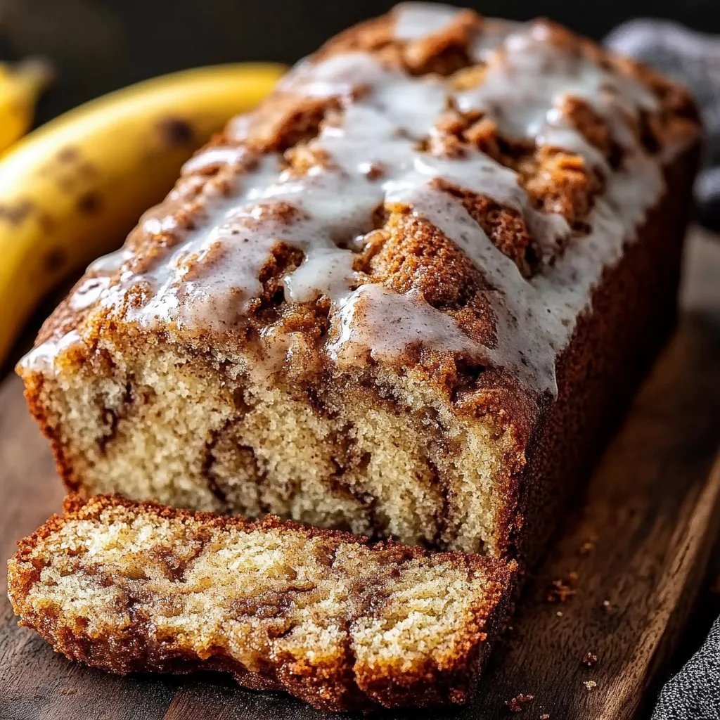 Homemade Cinnamon Swirl Banana Bread