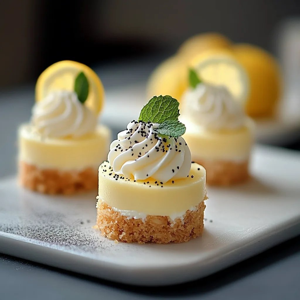 Mini Lemon Cheesecakes